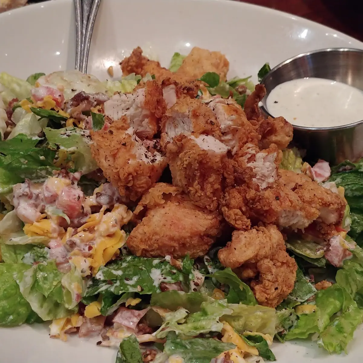Cobb Salad with Fried Chicken