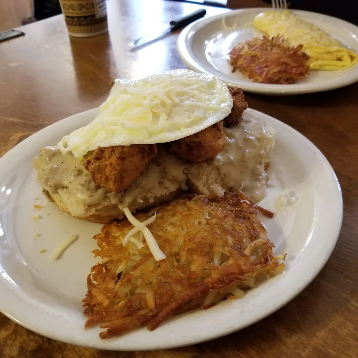 Chicken and Waffle Egg Sandwich