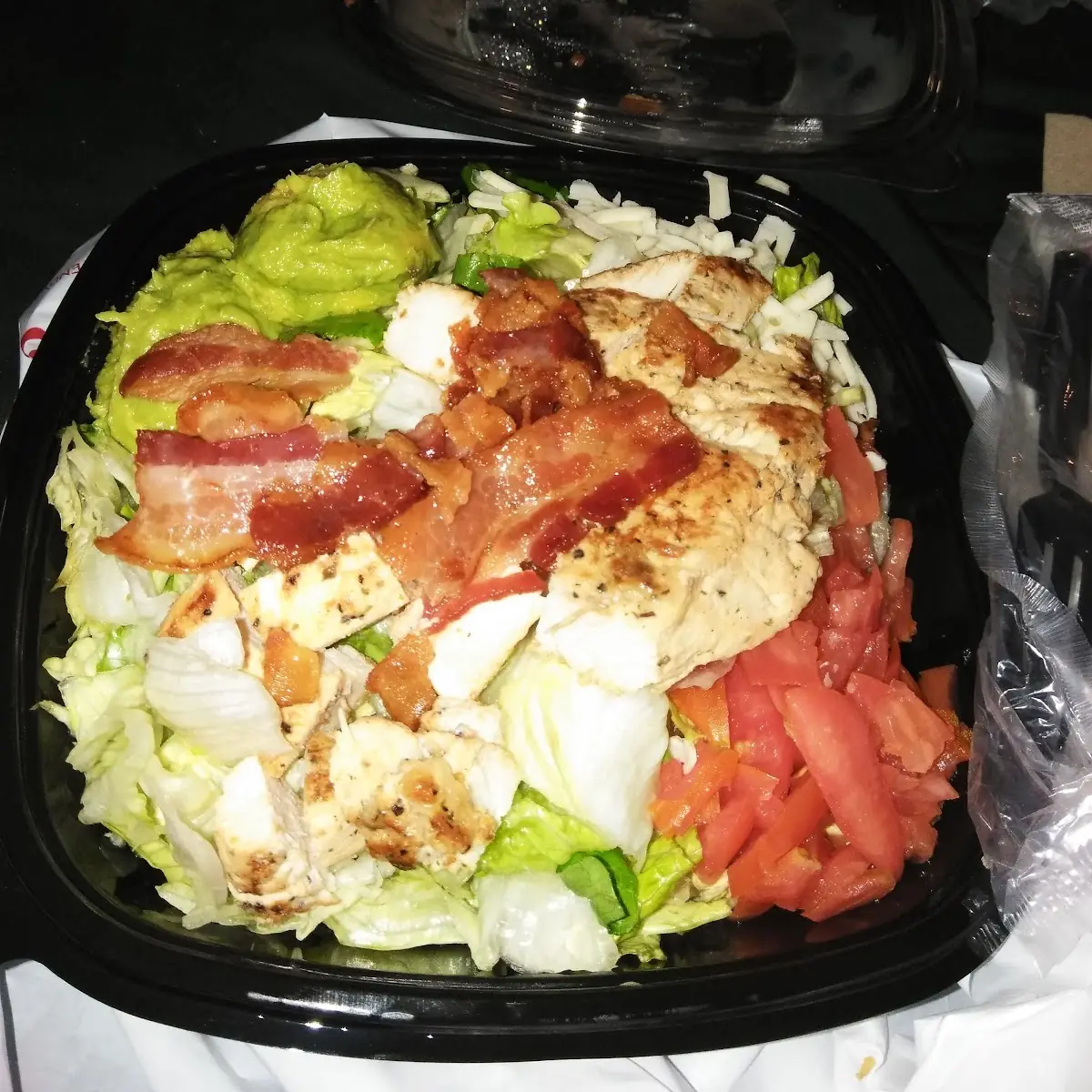Southwest Avocado Chicken Caesar Salad