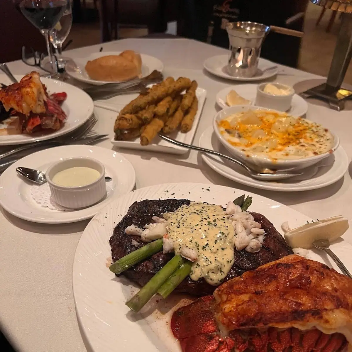 Lobster Tail and Steak and Lobster