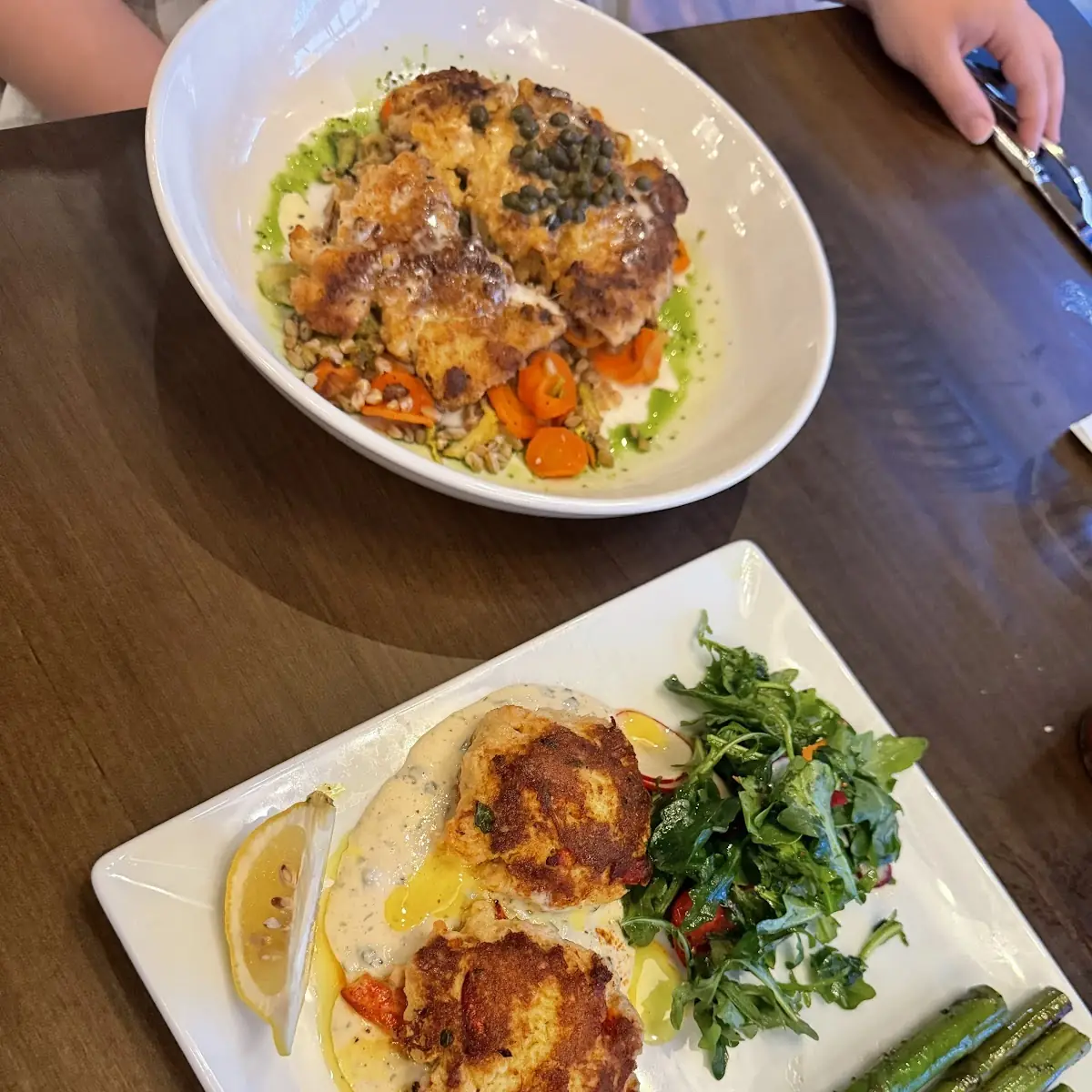 Lobster Crab Cake Breakfast