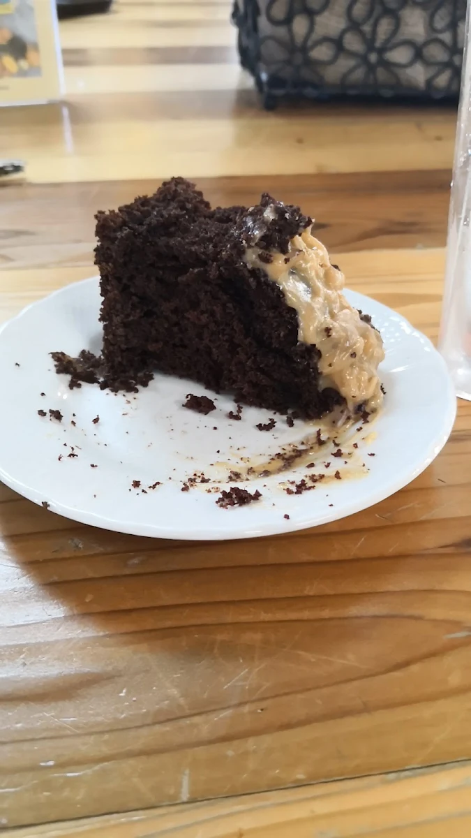 German Chocolate Cake Slice