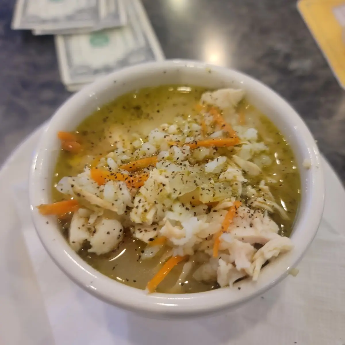 Pesto Chicken Soup
