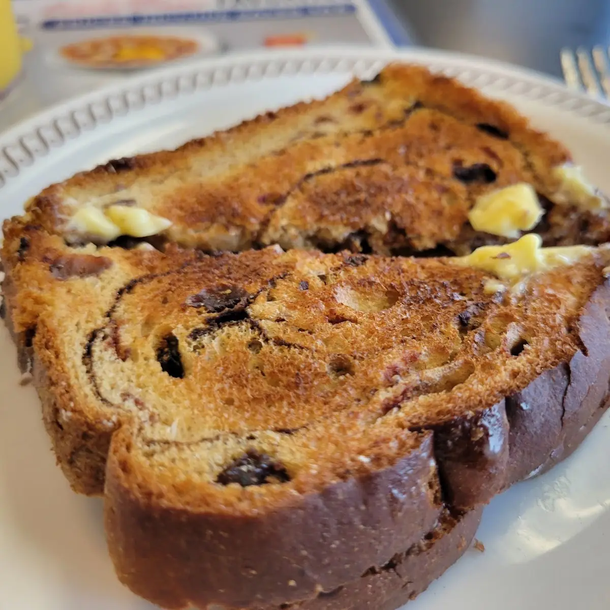 Cheese N' Eggs with Raisin Toast