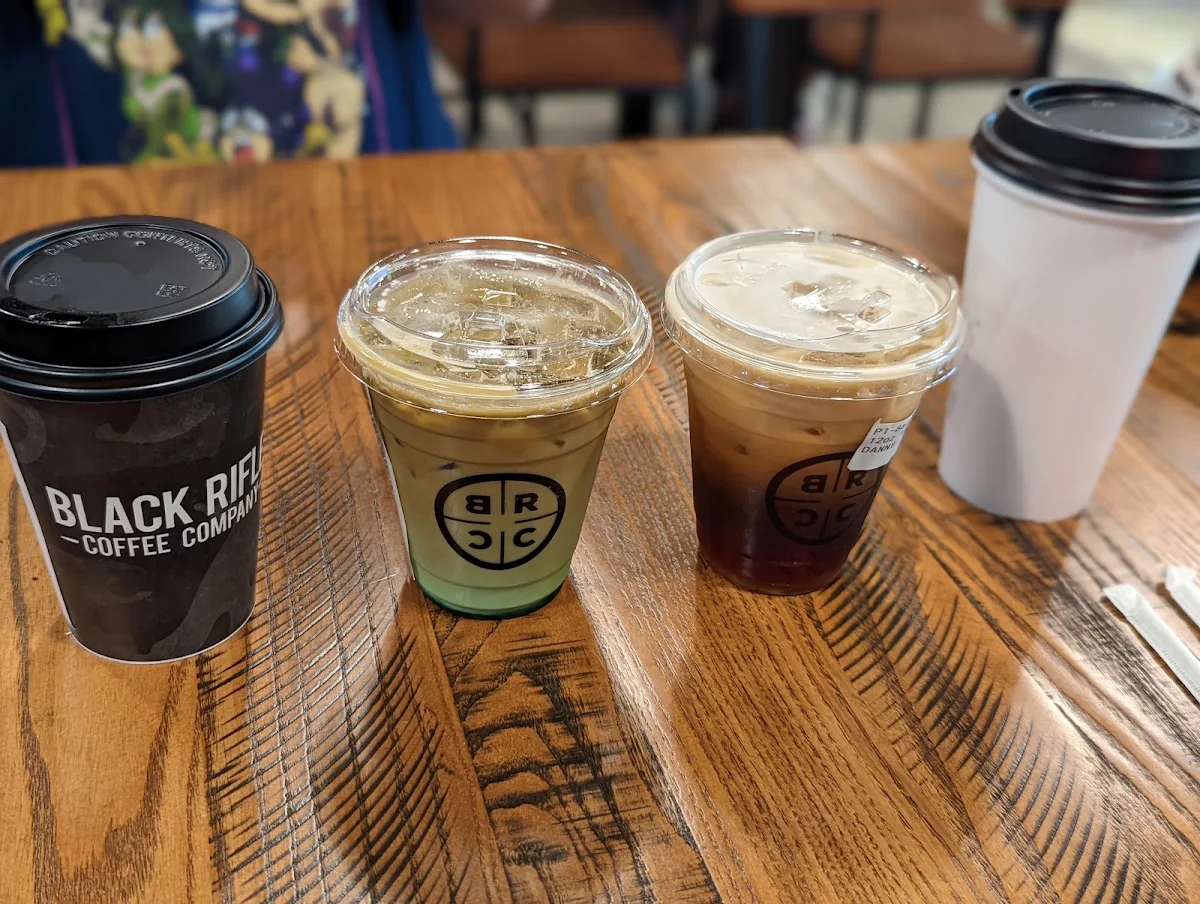 Camo Latte Vanilla Draft Latte Just Black and Hot Cocoa