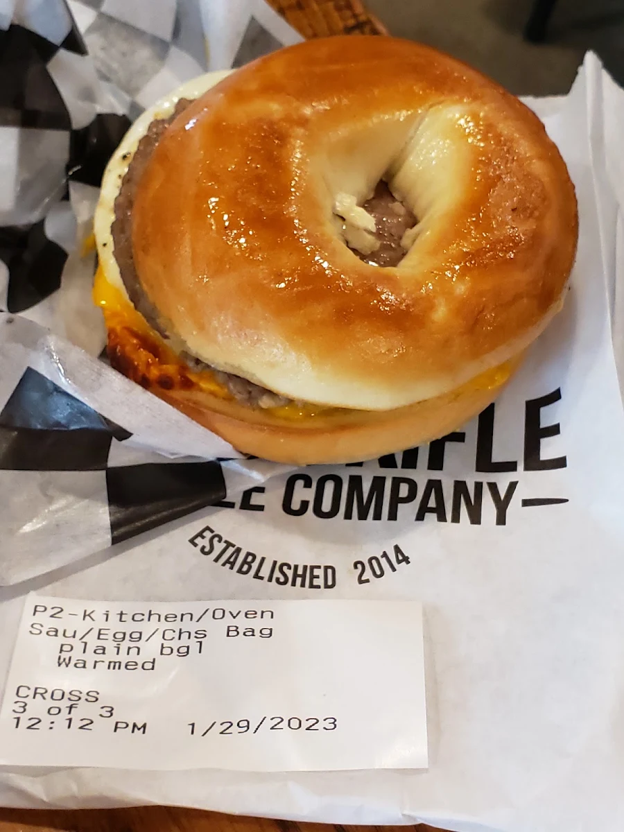 Sausage Egg Cheese Bagel