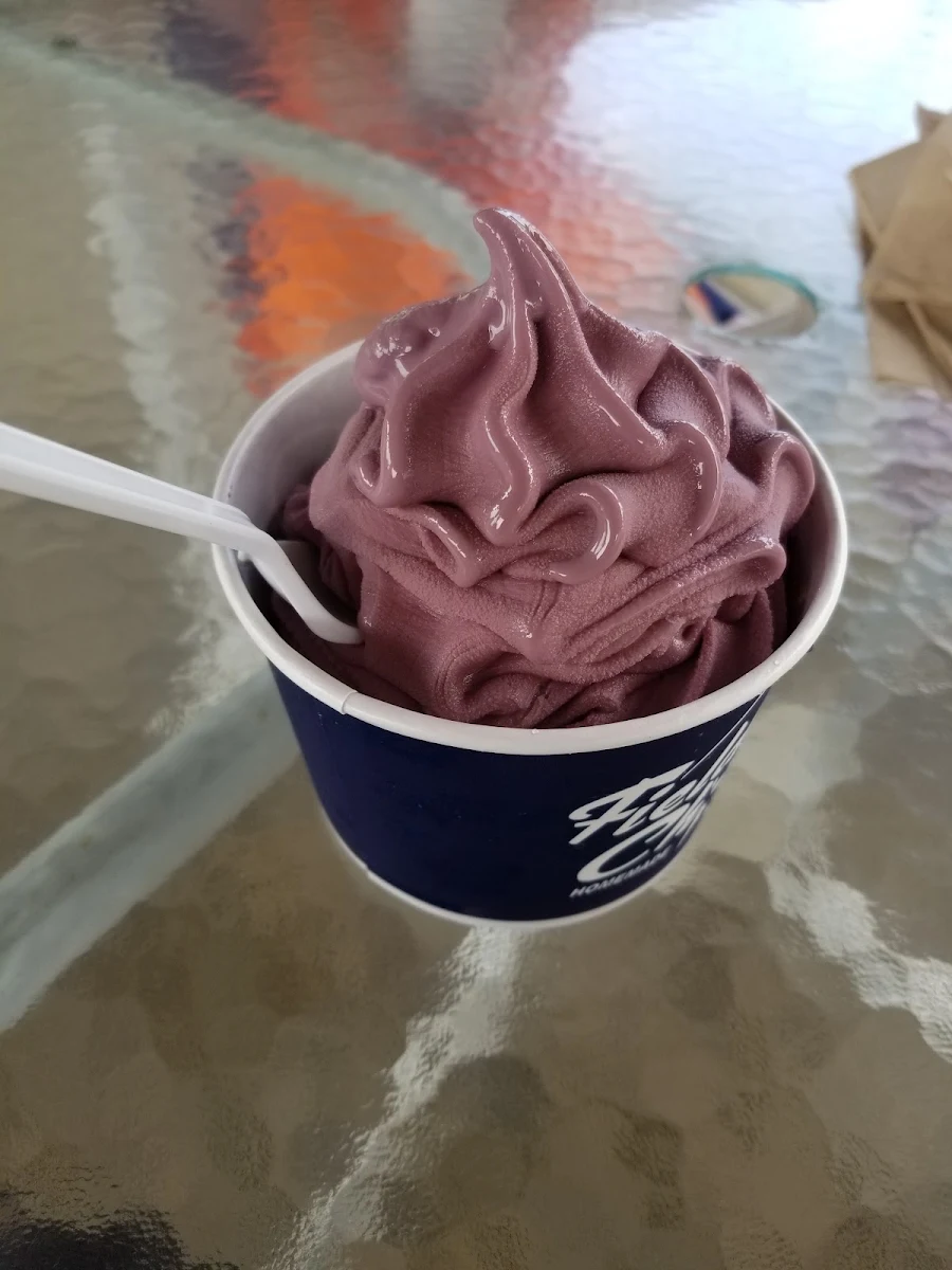 Black Raspberry Soft Serve Ice Cream