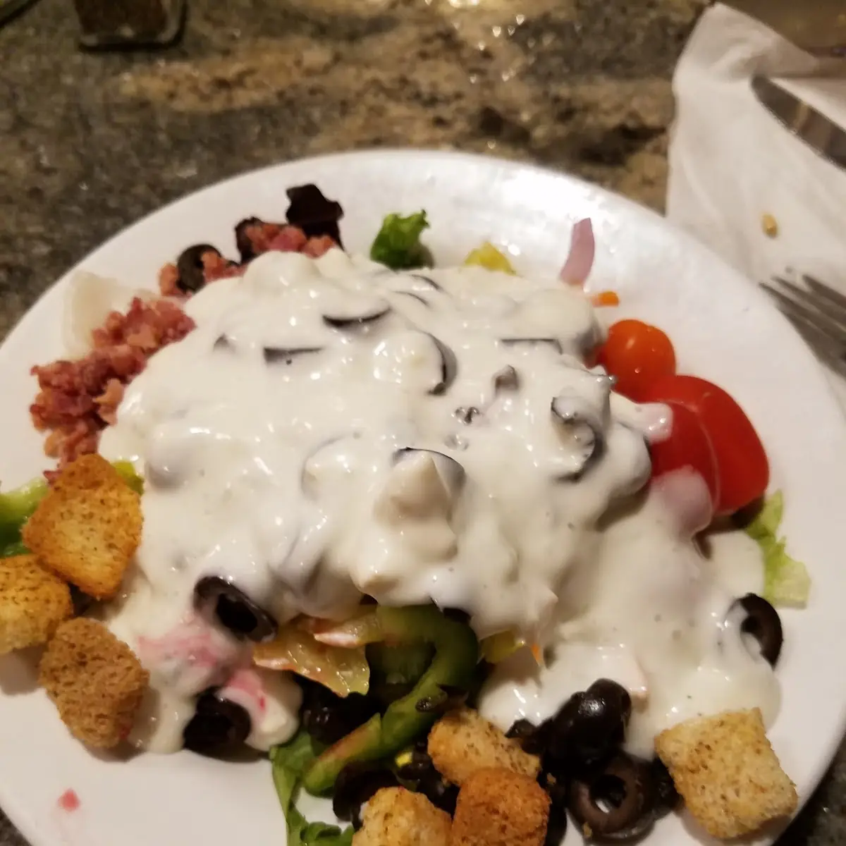 Garden Salad from the Bar