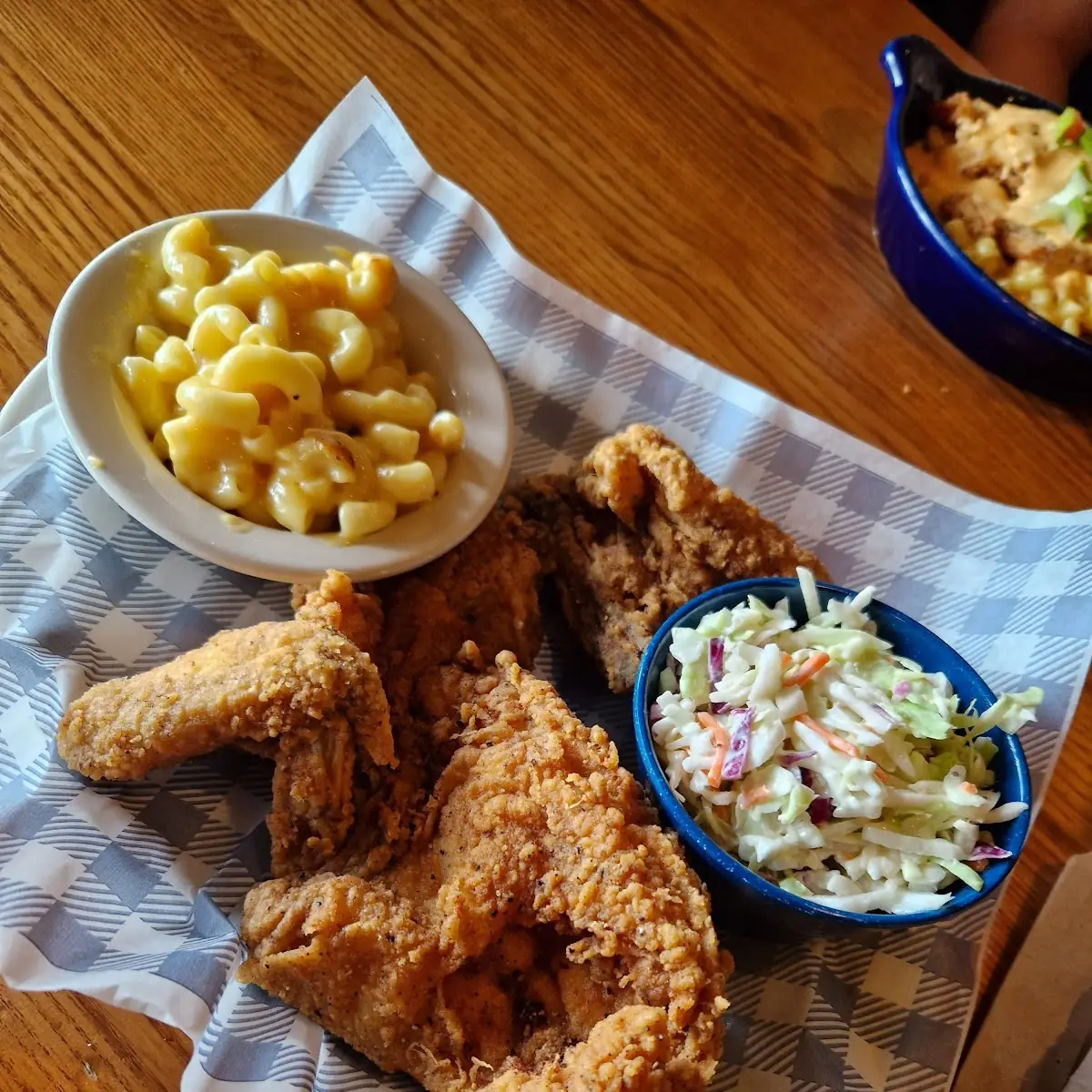 Crispy Homestyle Chicken and Mac & Cheese