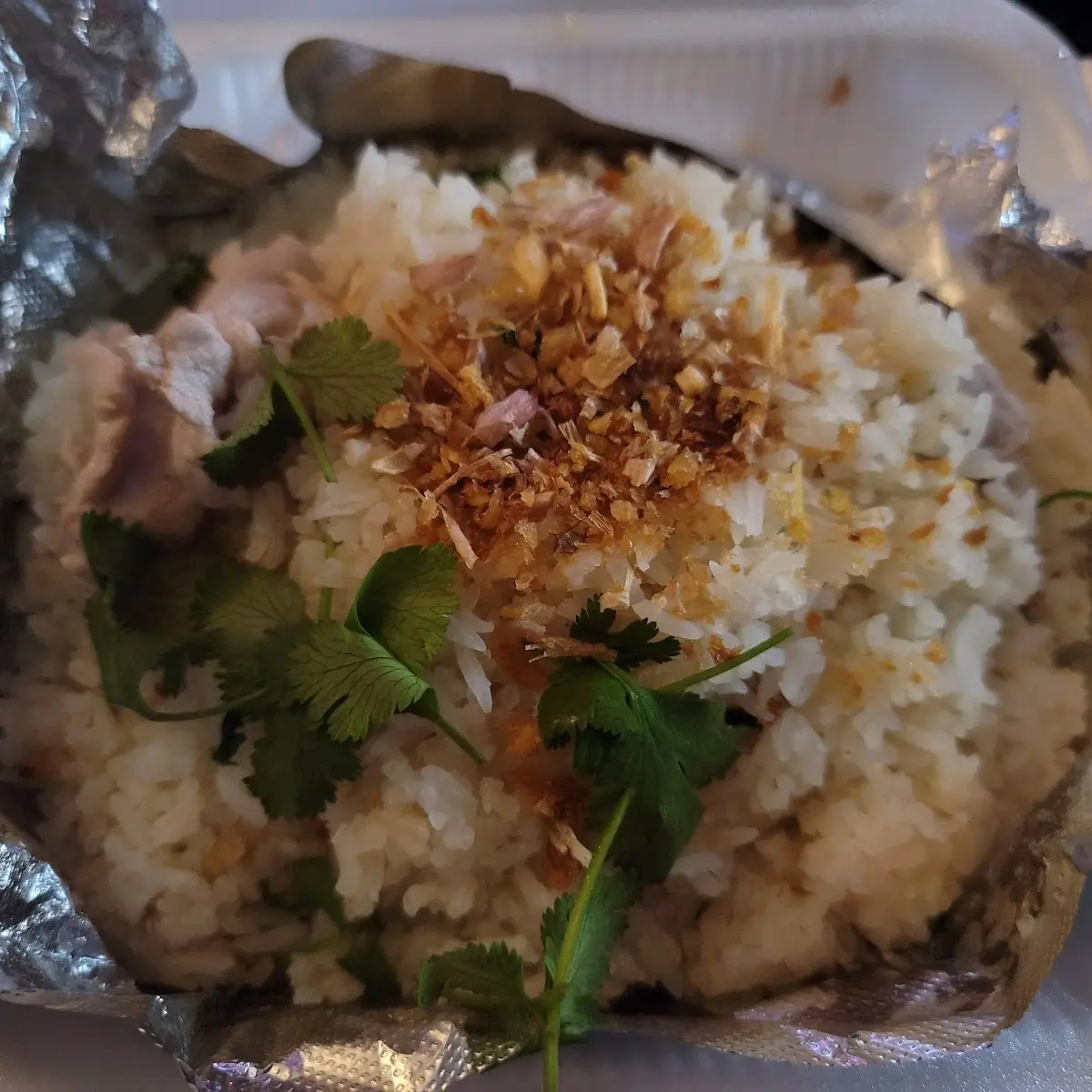 Garlic Fried Rice with Pork