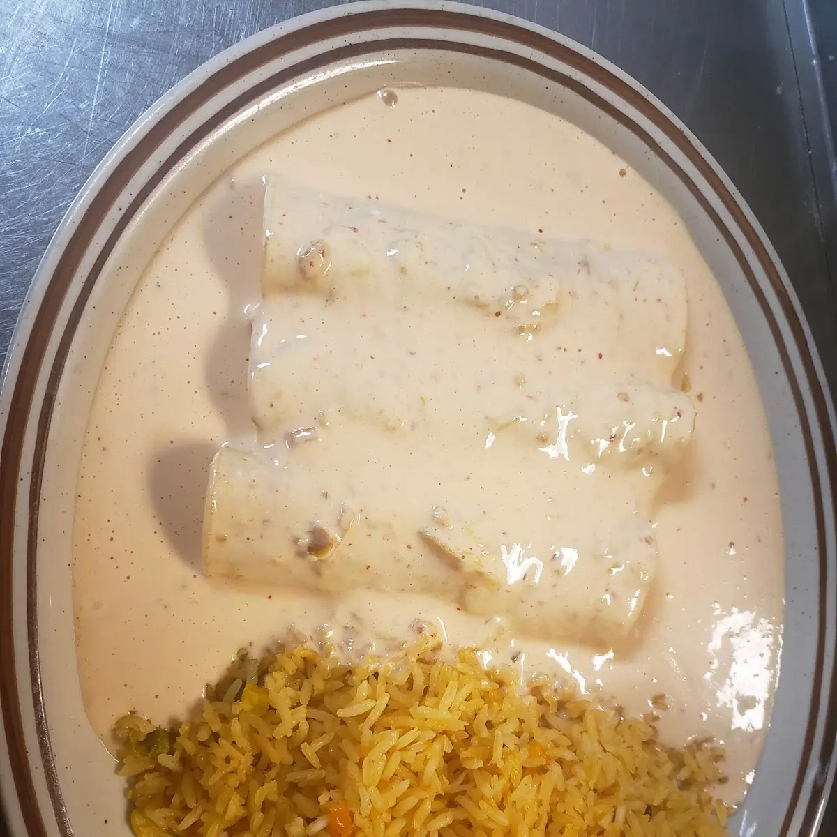 One Bean Burrito One Cheese Enchilada