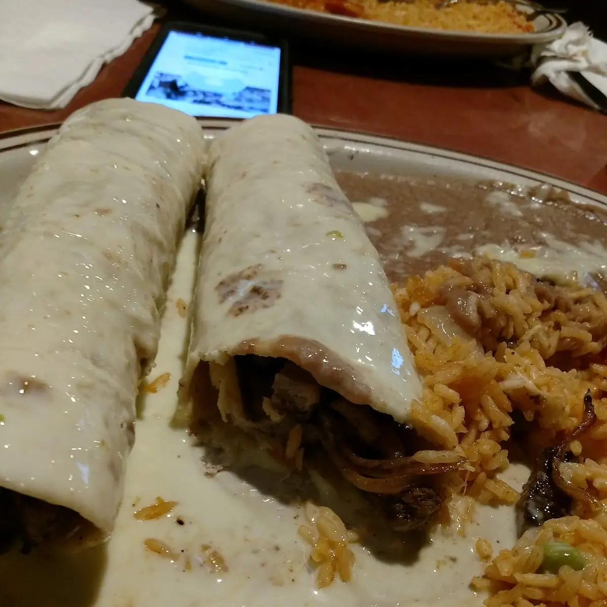 Steak Burrito or Grilled Chicken