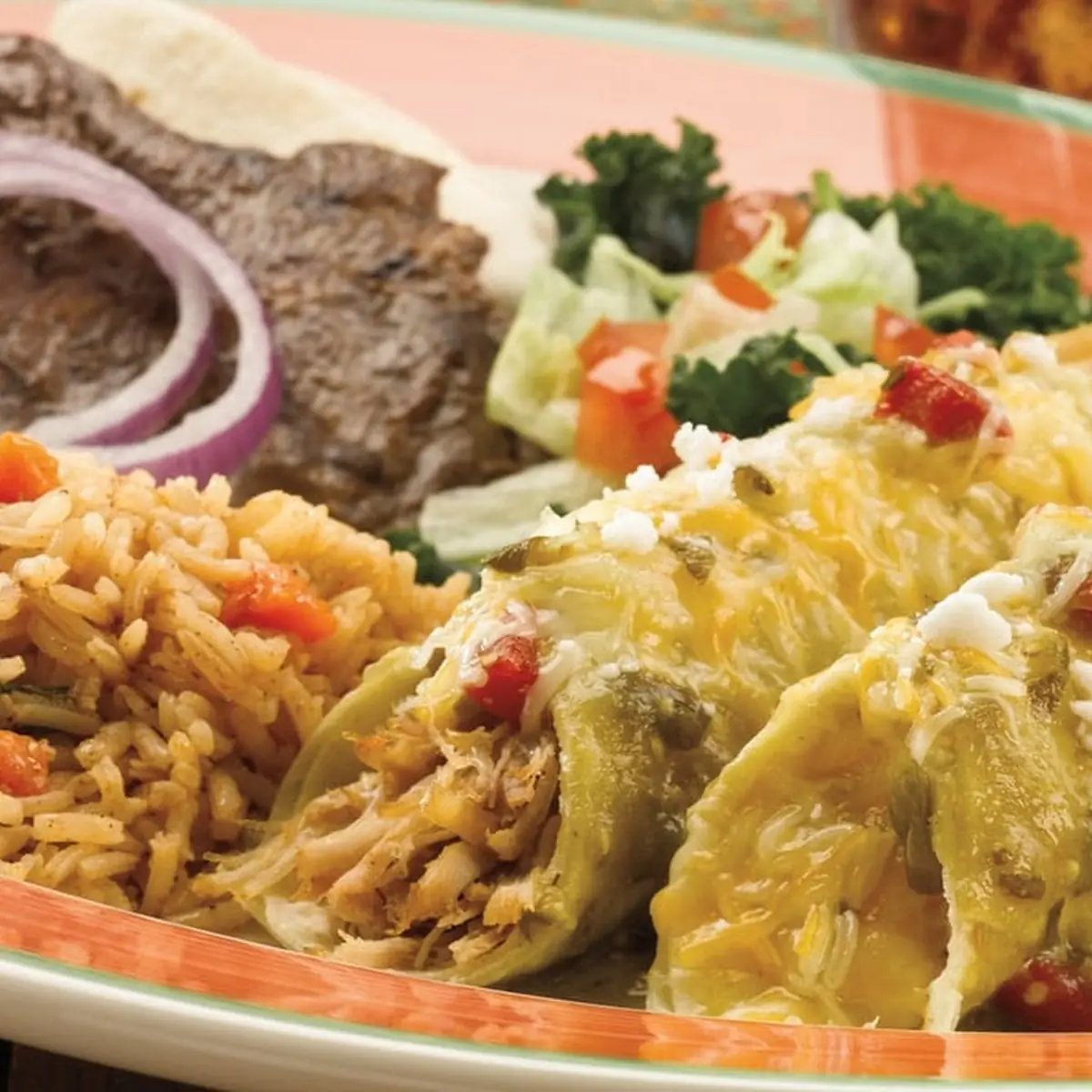 Enchilada Tamale and Crispy Taco