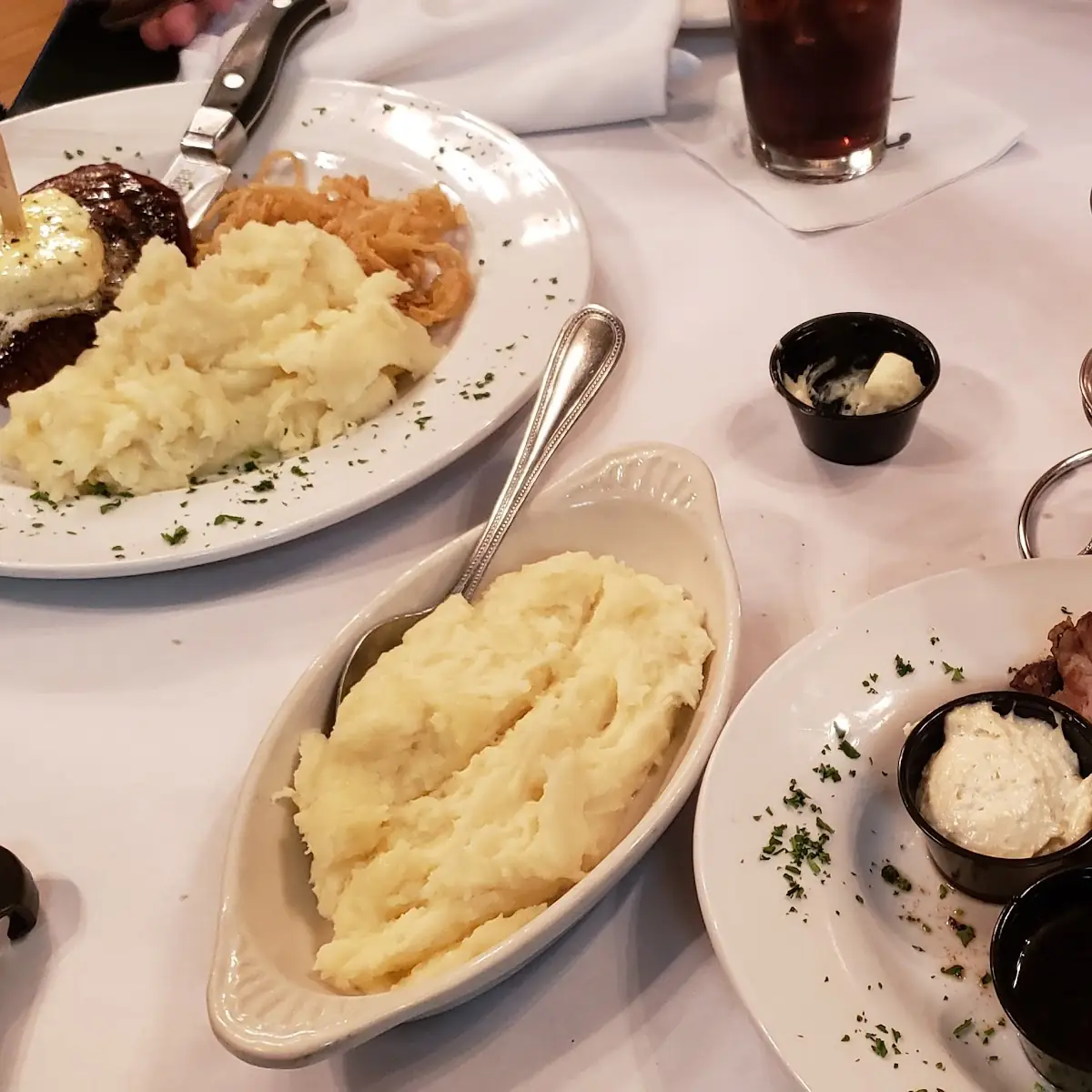 Prime Rib Mashed Potatoes and Asparagus