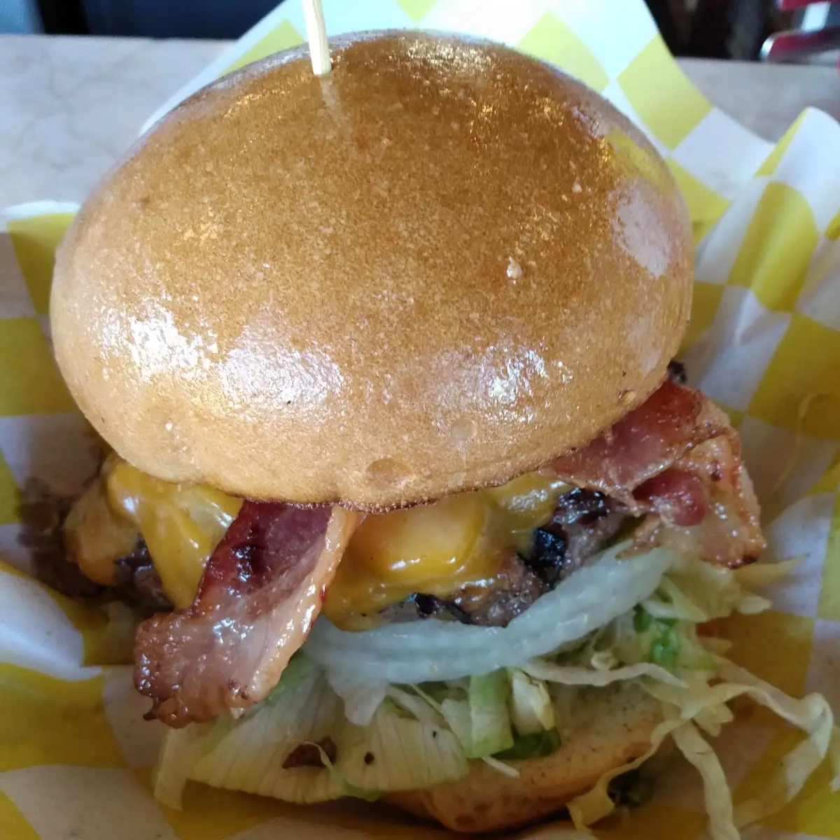 Double Cheeseburger with Bacon 1 2 Pound