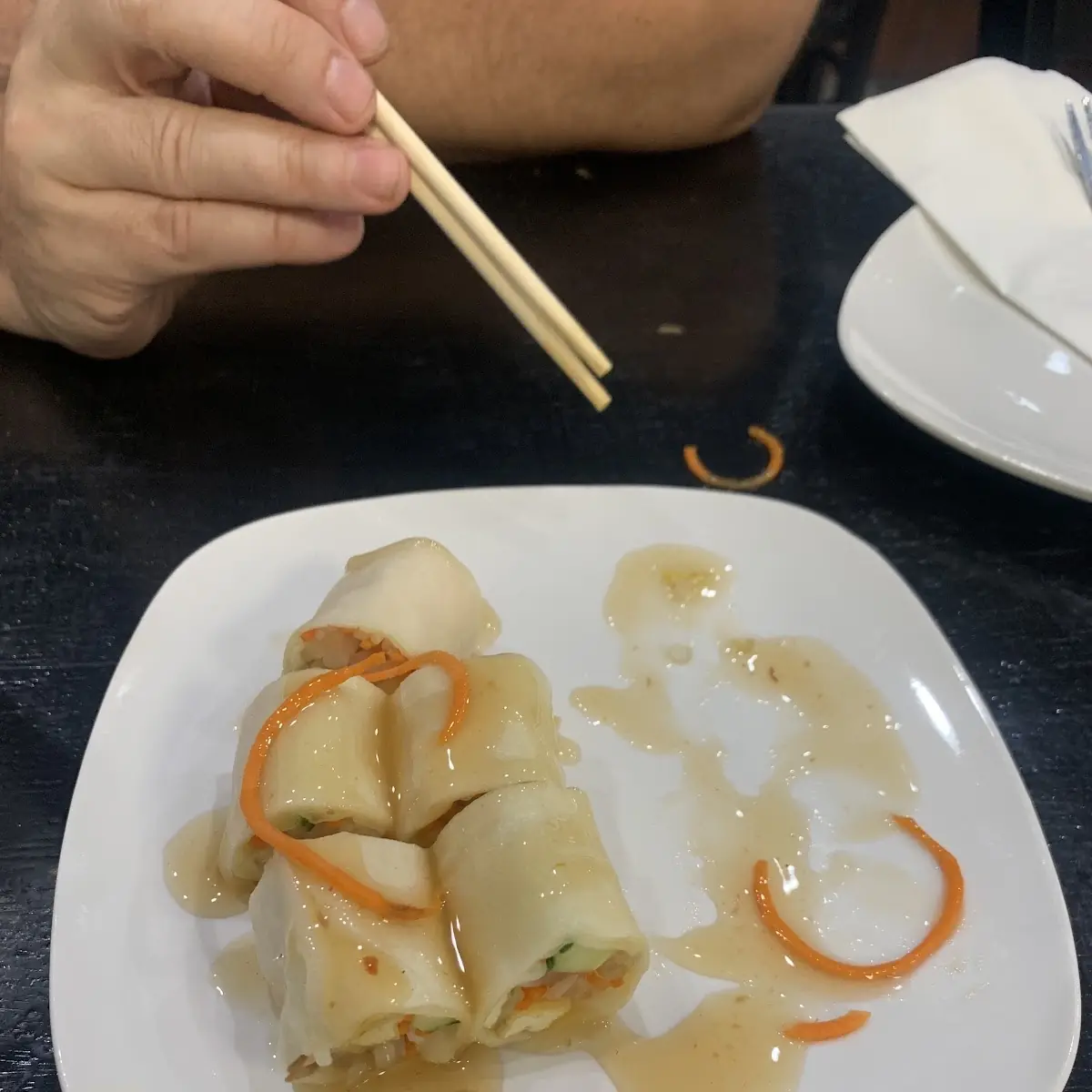 2 Piece Fresh Thai Spring Rolls