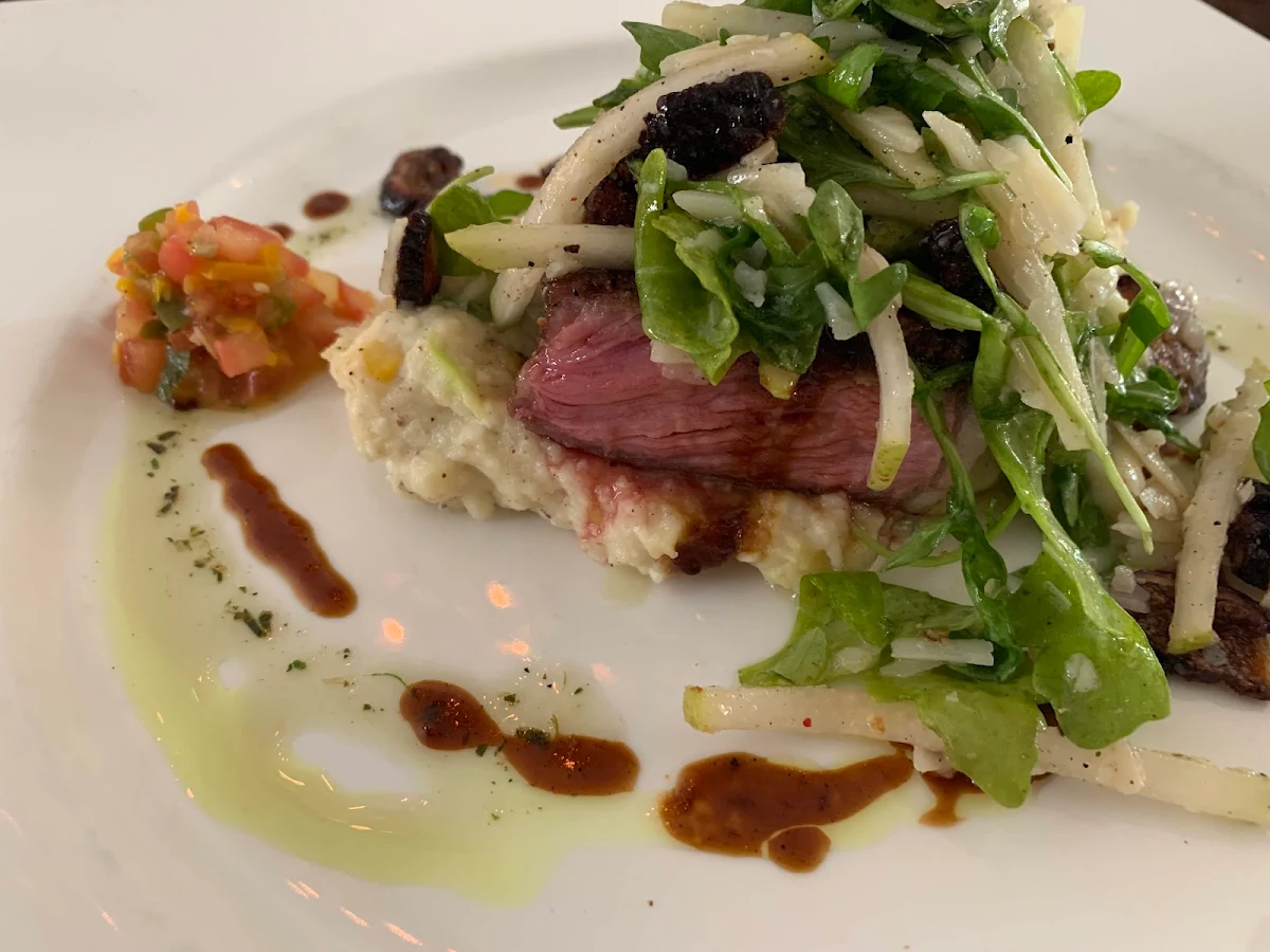 Grilled Striploin with Goat Cheese Mashed