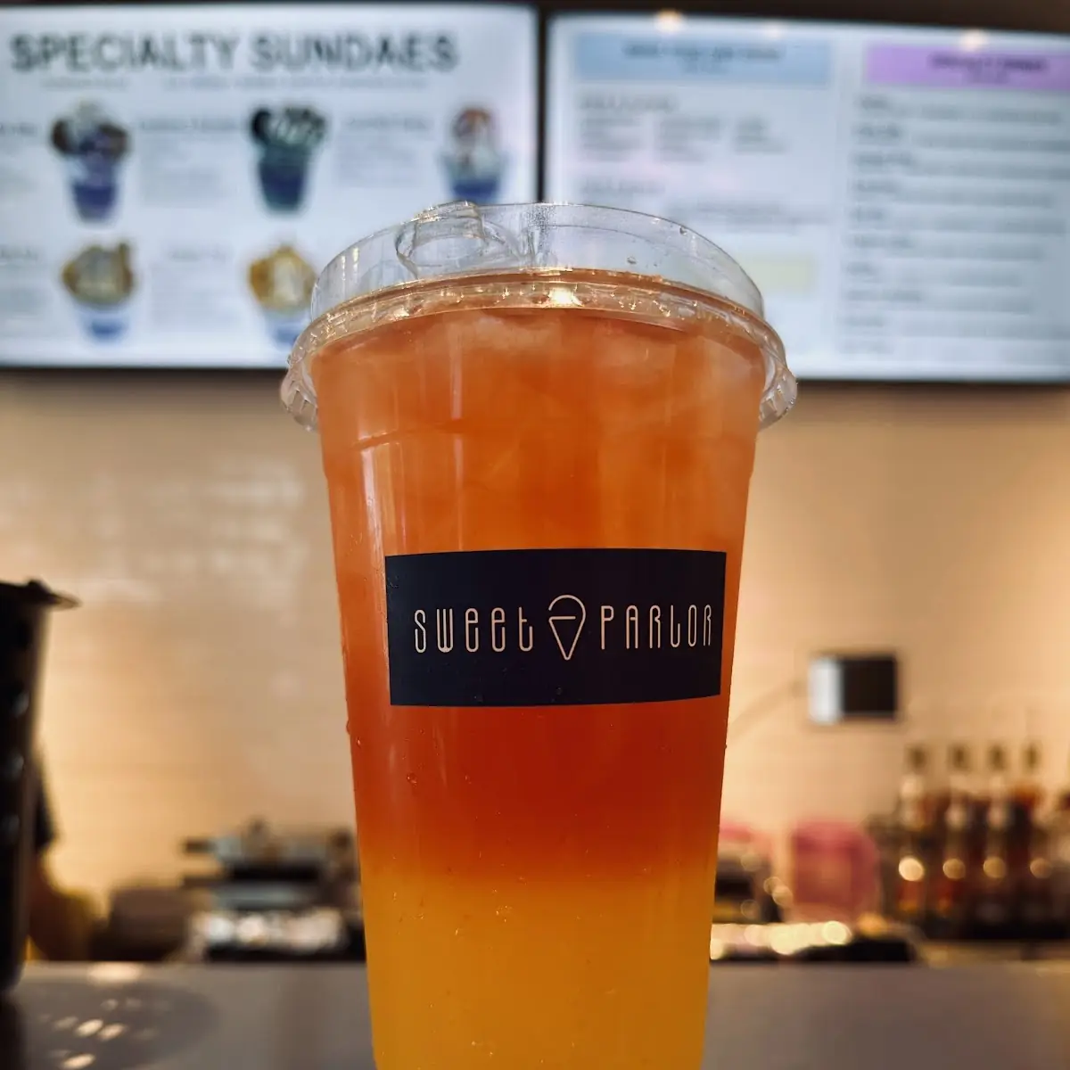 Mango Black Tea with Soda
