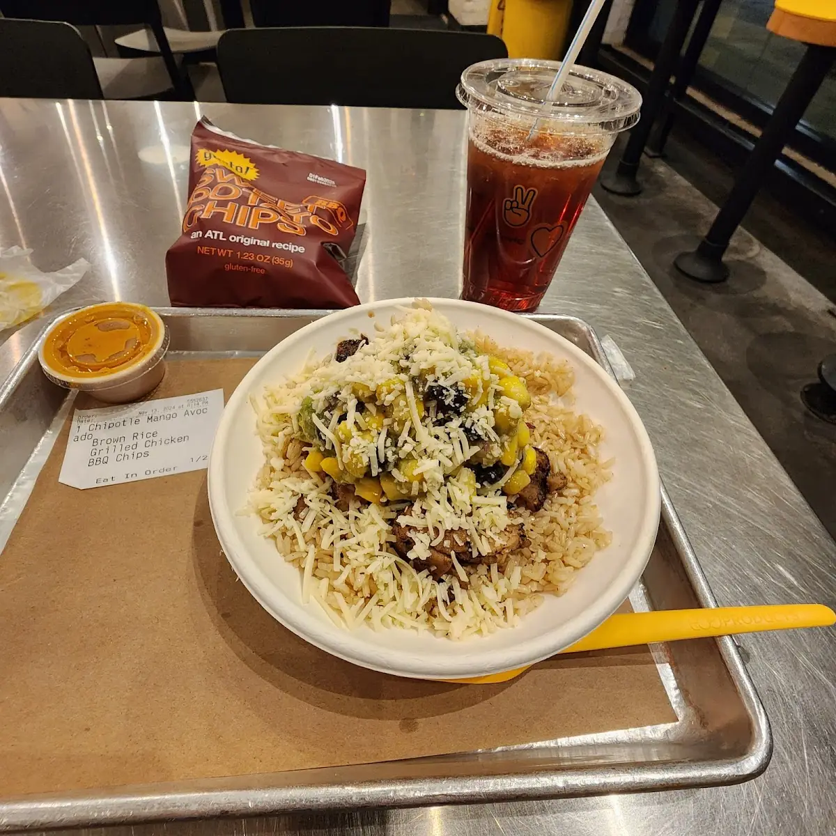 Chipotle Mango Avocado with Chicken Bowl