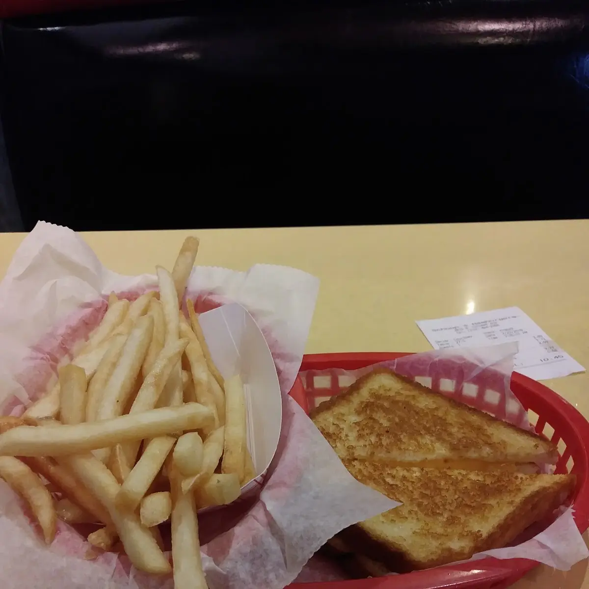 Grilled Cheese Sandwich and Fries