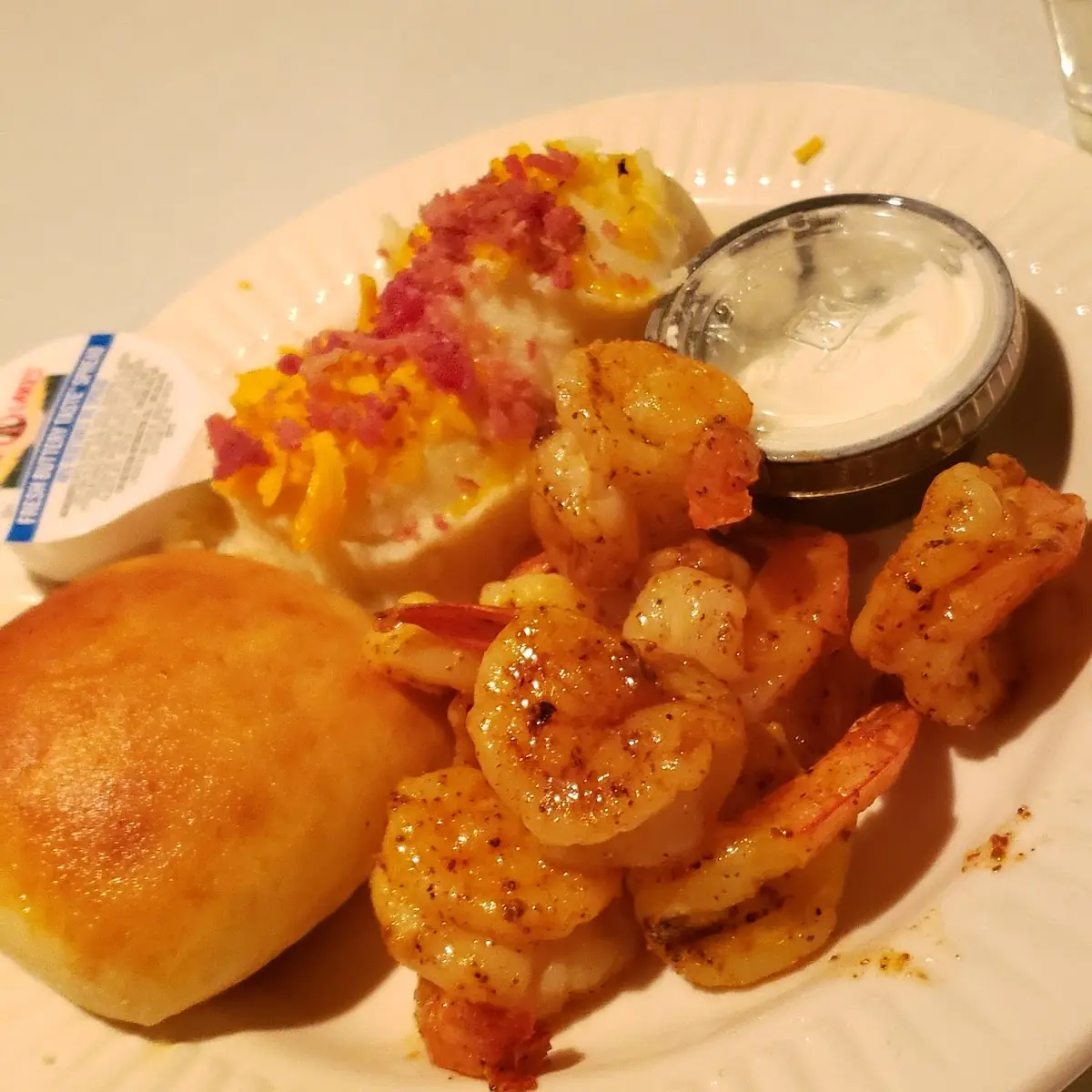 Grilled Shrimp and Loaded Mashed Potatoes