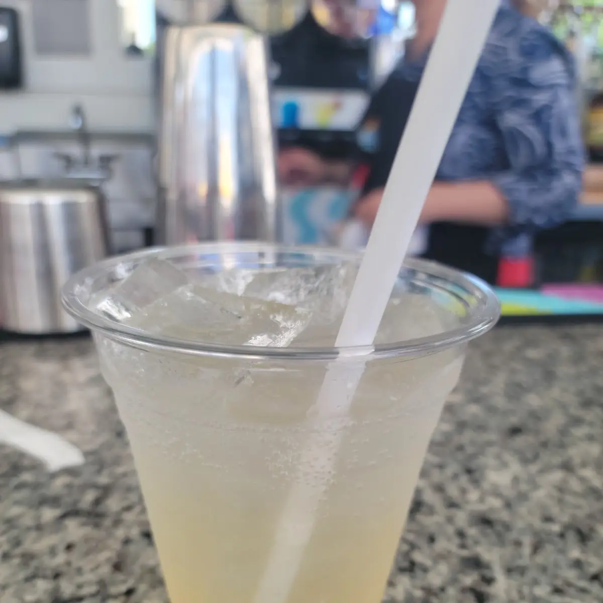 Green Tea Shot Made into a Tall Drink