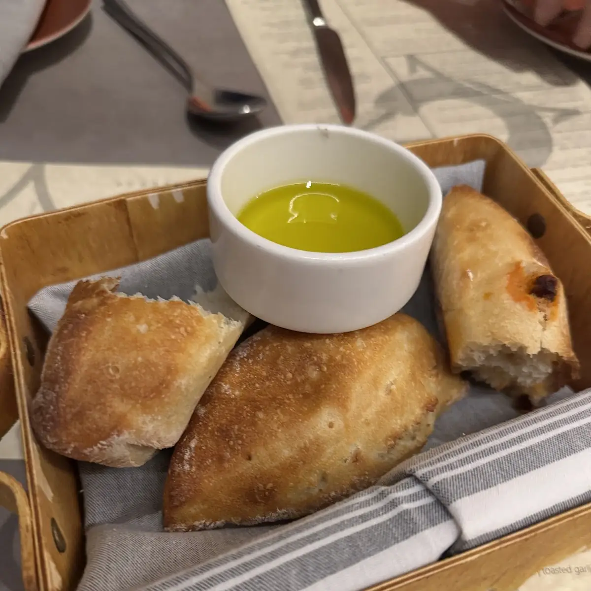 Bread Basket with Evoo