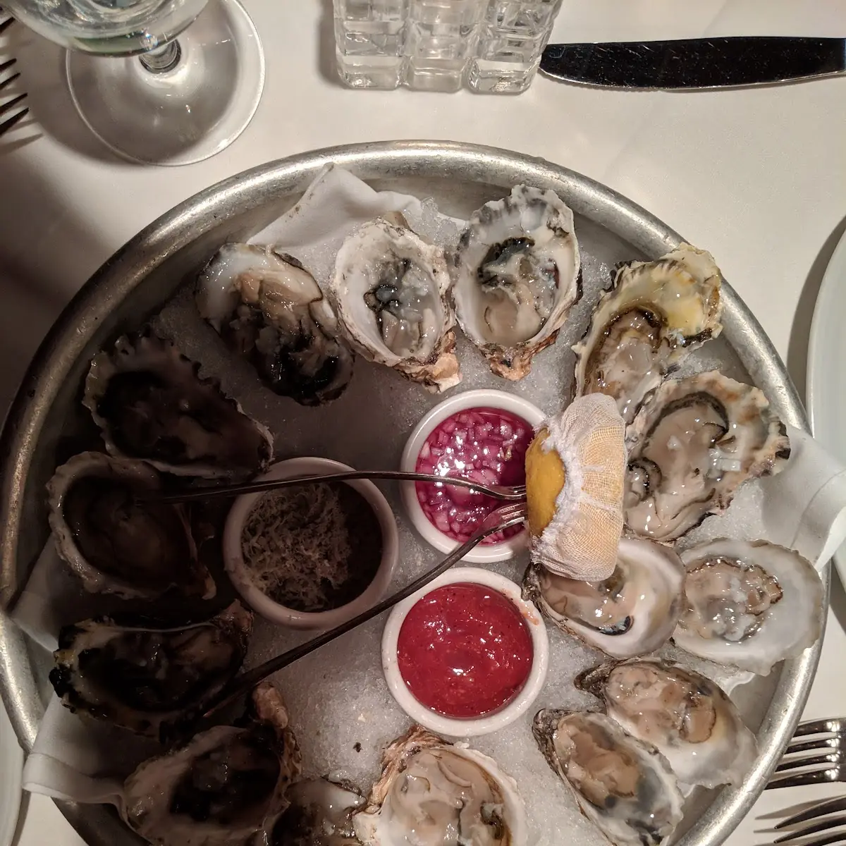 Freshly Shucked Oysters on the Half Shell