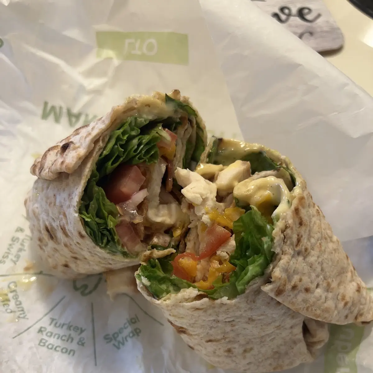 Classic Chicken Club Wrap
