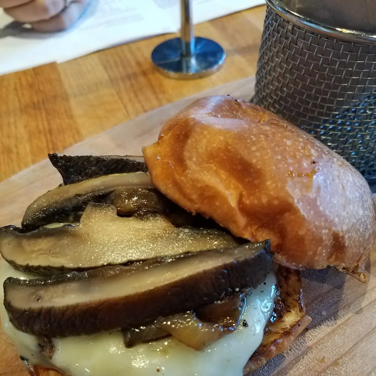 Mushroom and Swiss Burger