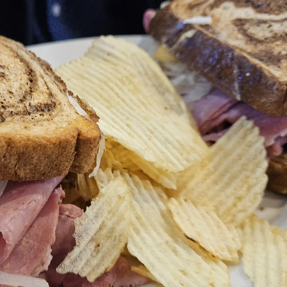 Another Reuben Sandwich with Potato Chips