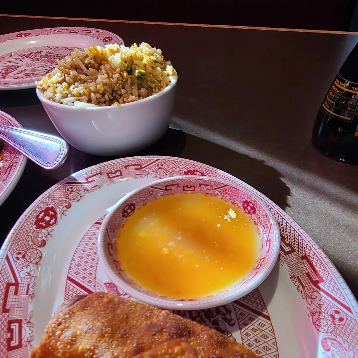 Egg Roll and Fried Rice