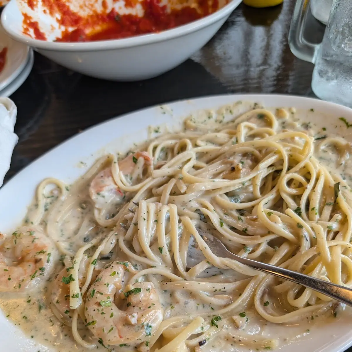 Chicken and Shrimp Alfredo
