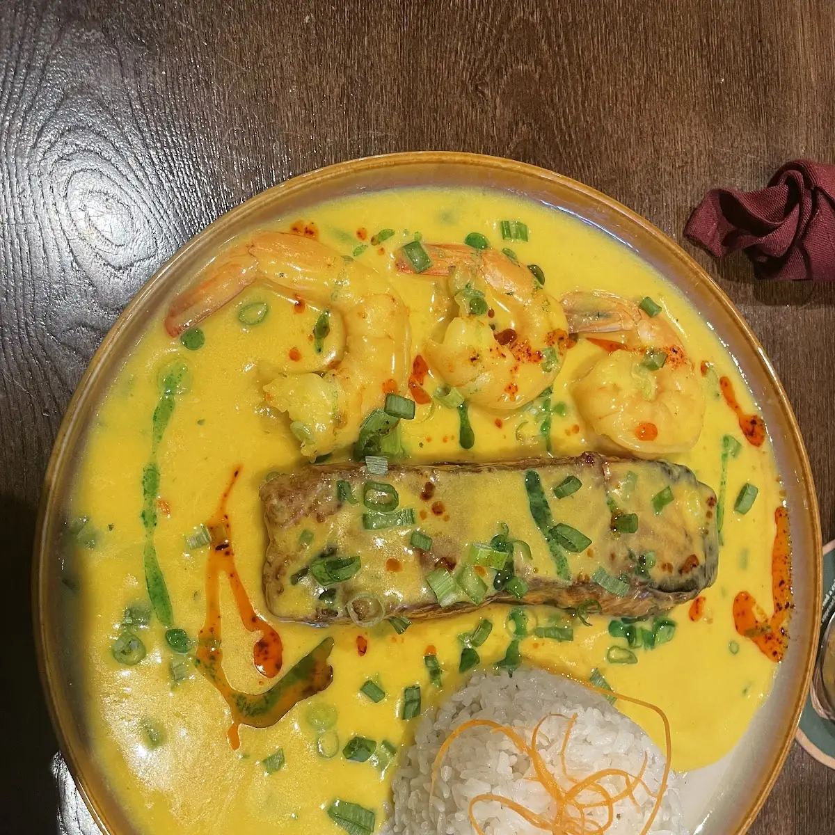 Fried Fish with Coconut Sauce