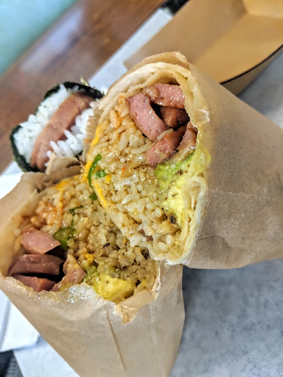 Spam Fried Rice Burrito
