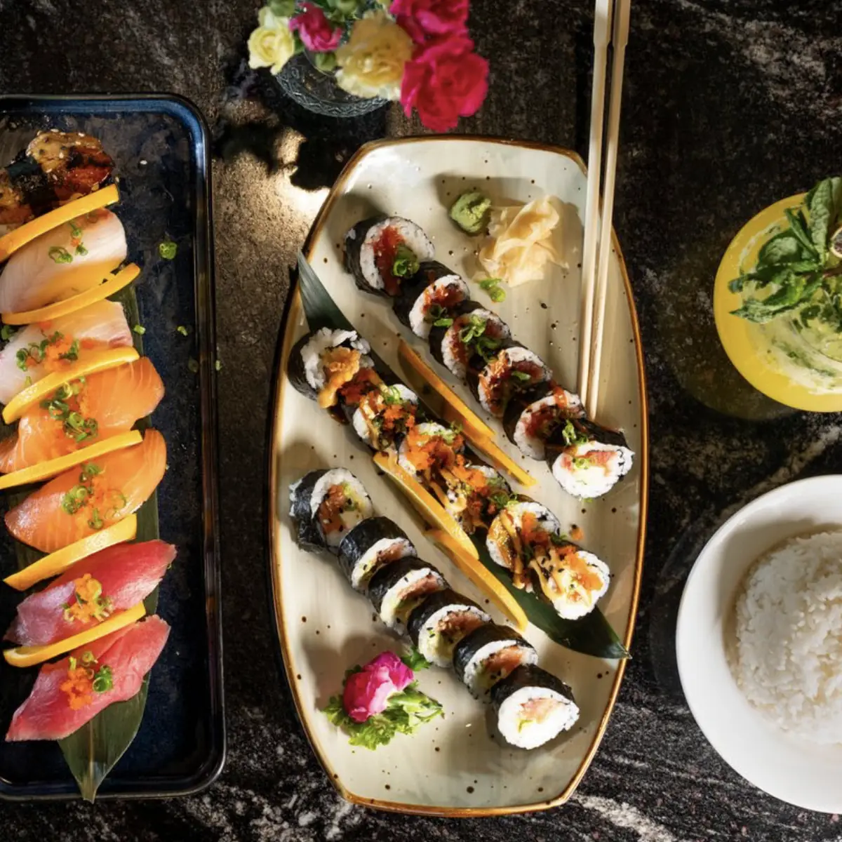 Yellowtail Sushi Roll