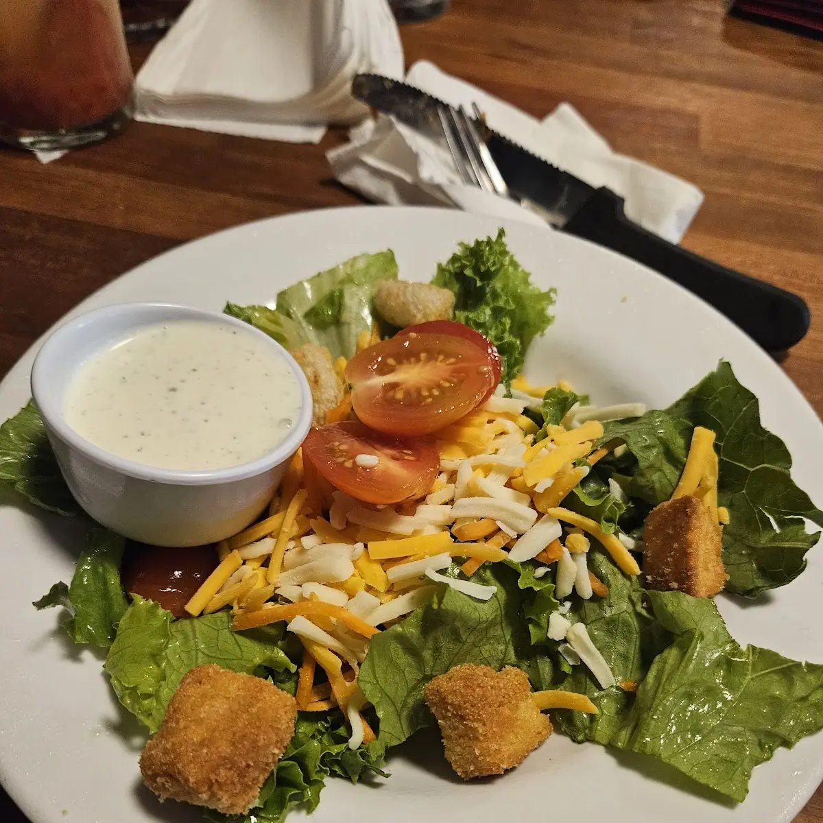 Crispy Chicken Tender Salad