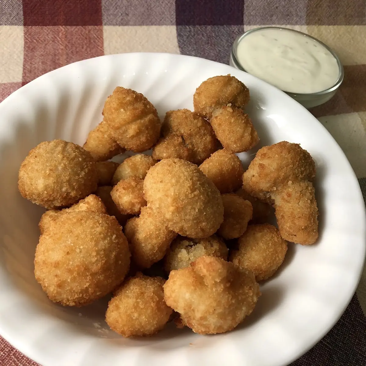 Corn Nuggets Fried Mushrooms