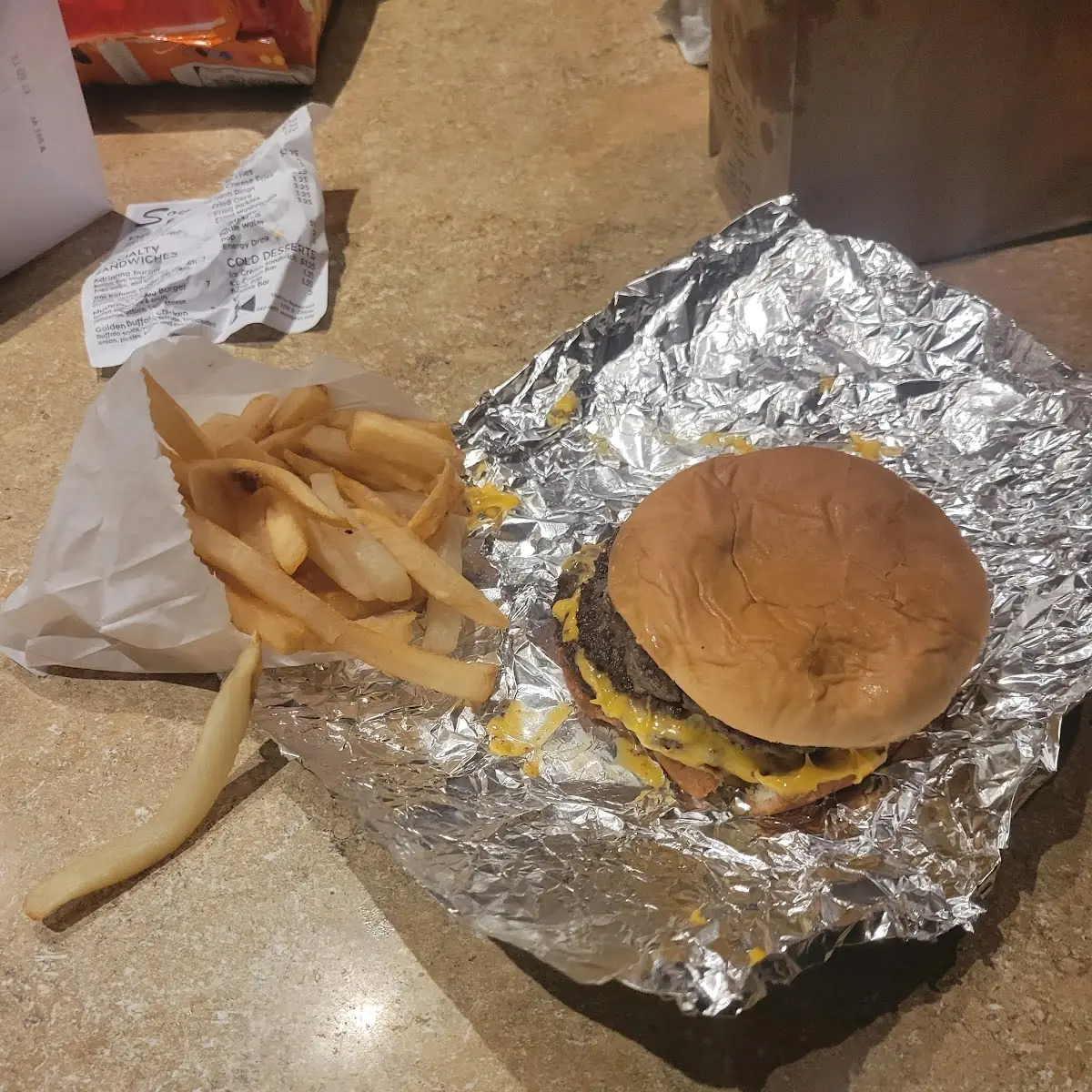 Triple Cheeseburger Combo