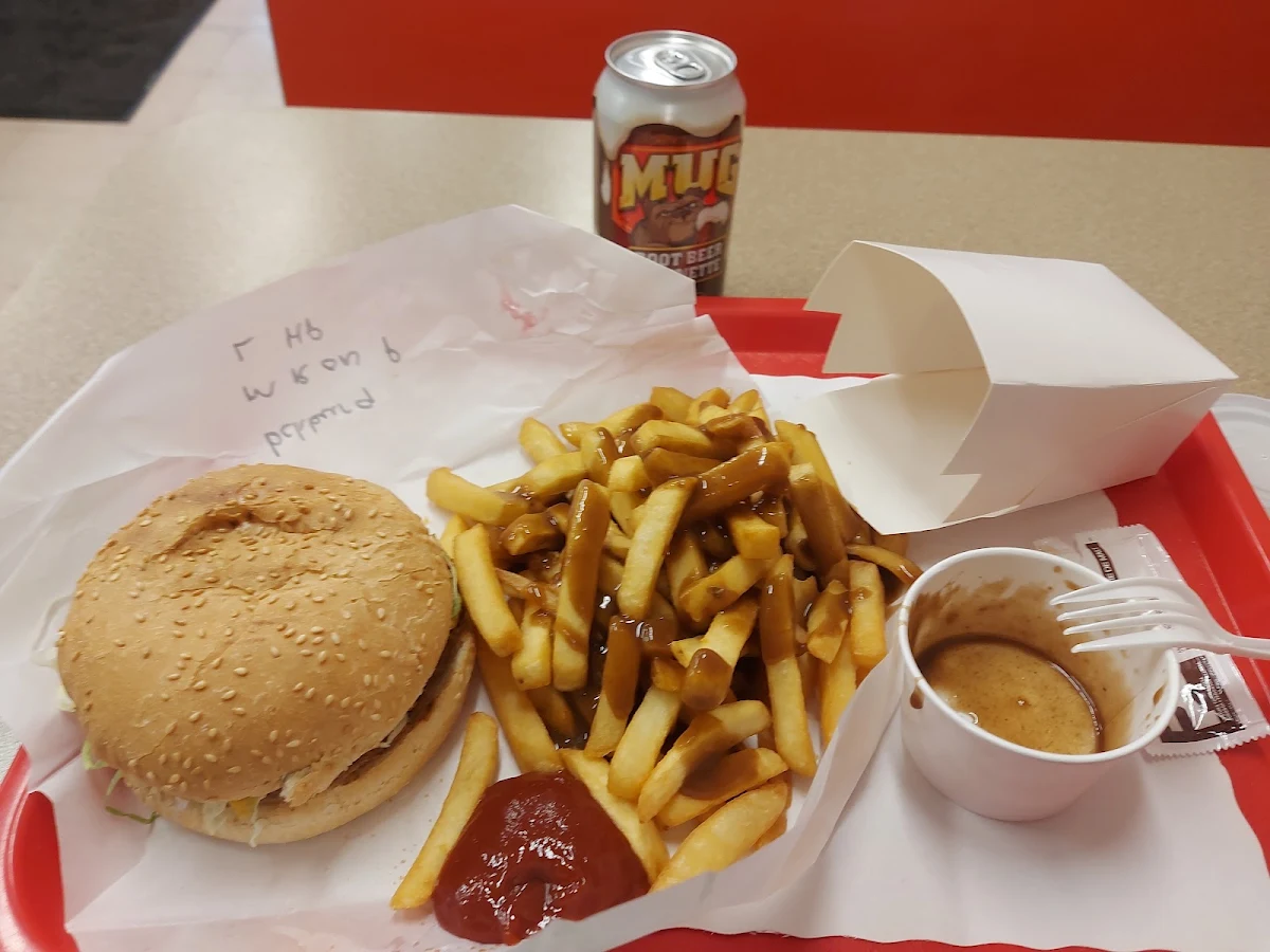 Bacon Cheeseburger with Fries & Gravy