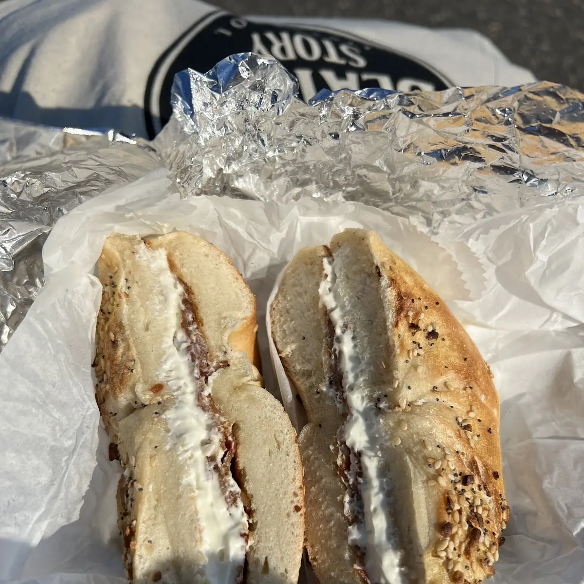 Everything Bagel with Scallion Cream Cheese