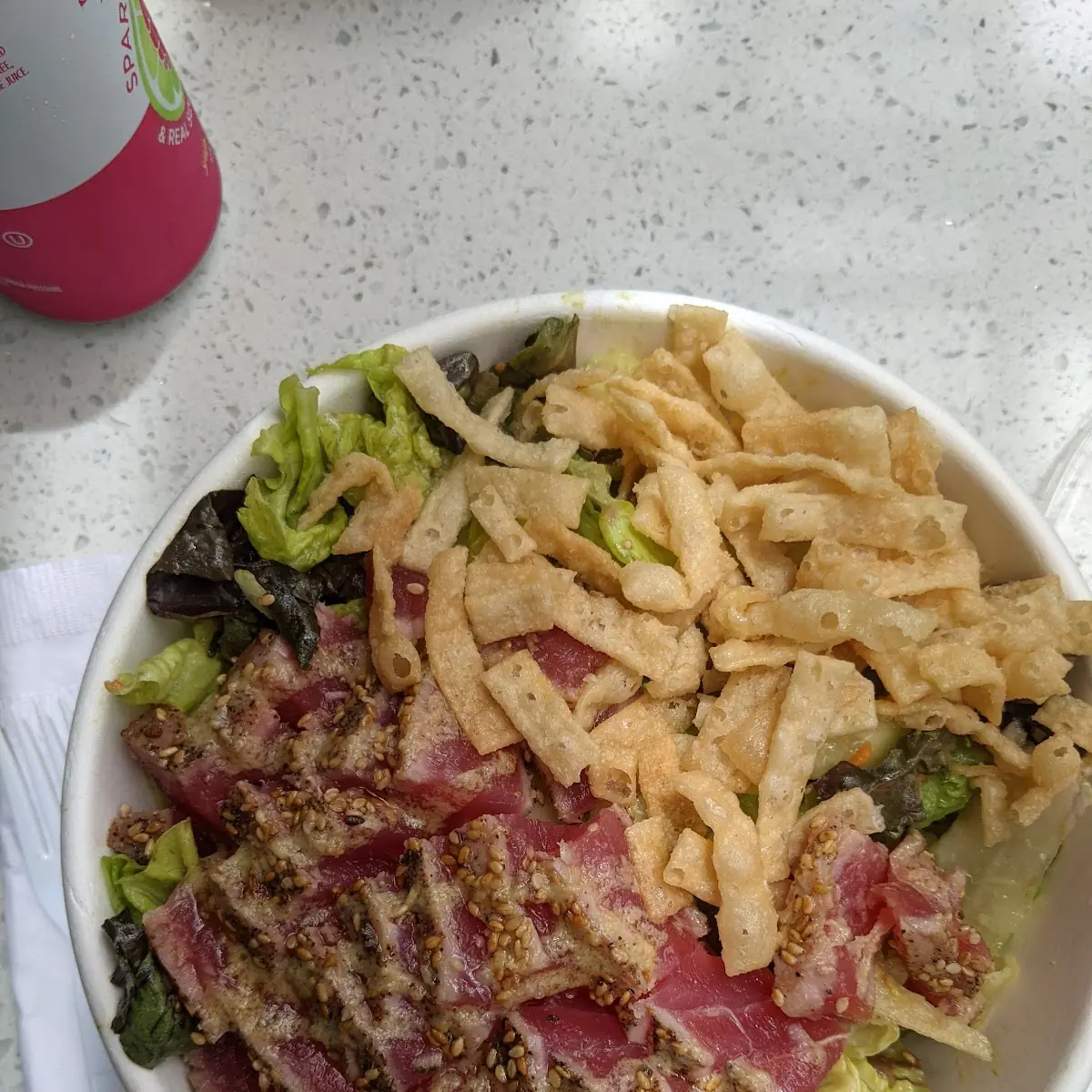 Wasabi Ahi Tuna Salad