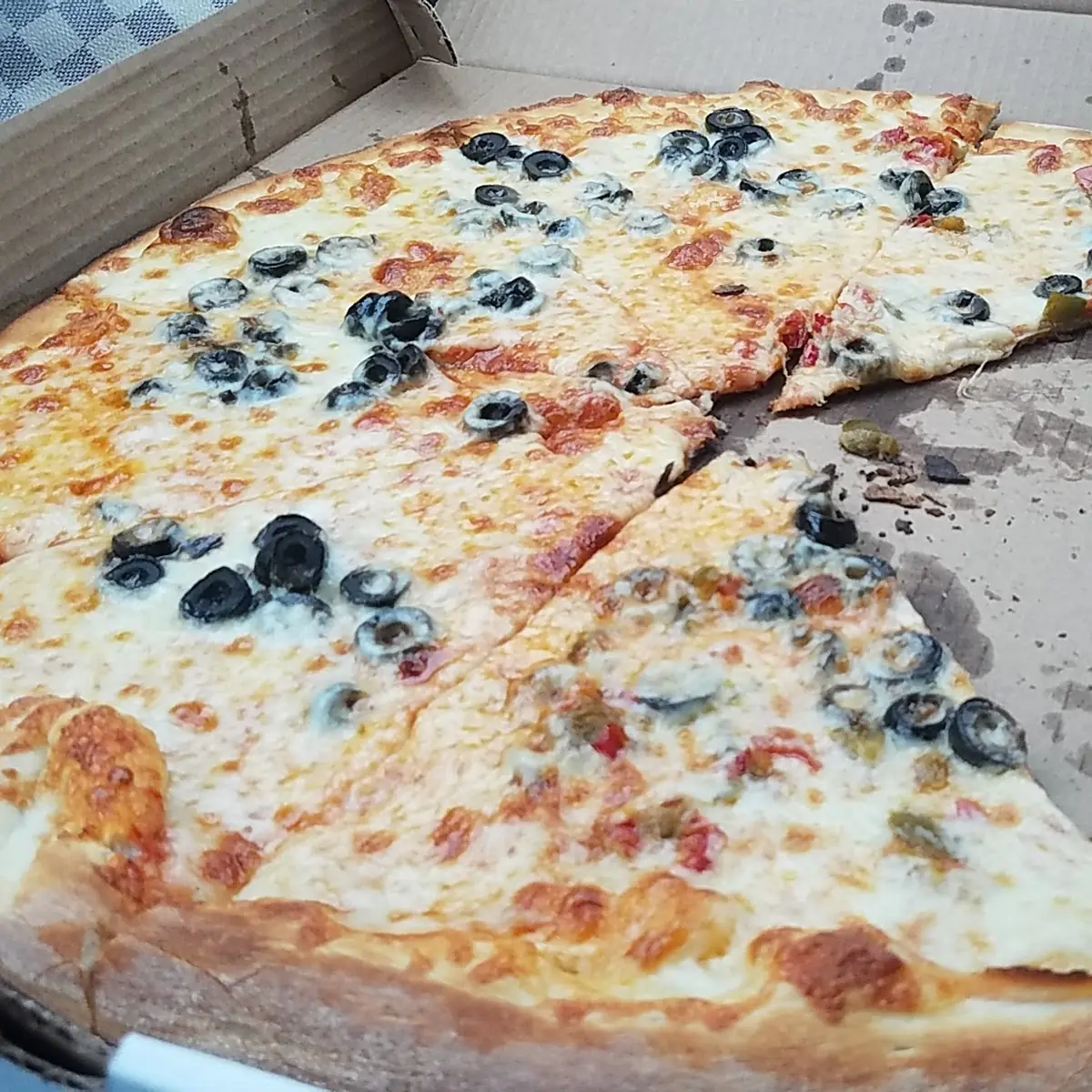 Pepper and Olive Pizza