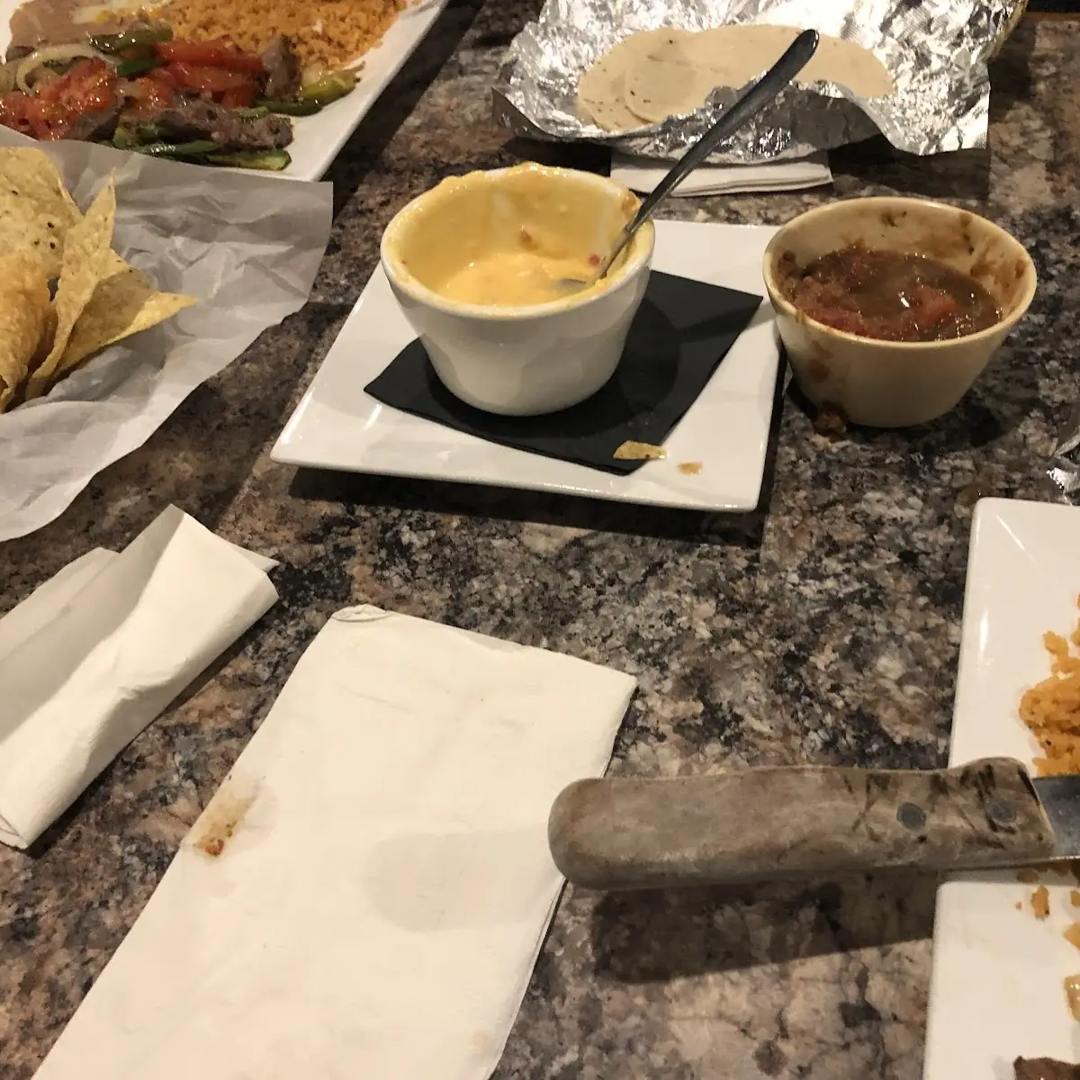 Cheese Dip and Salsa