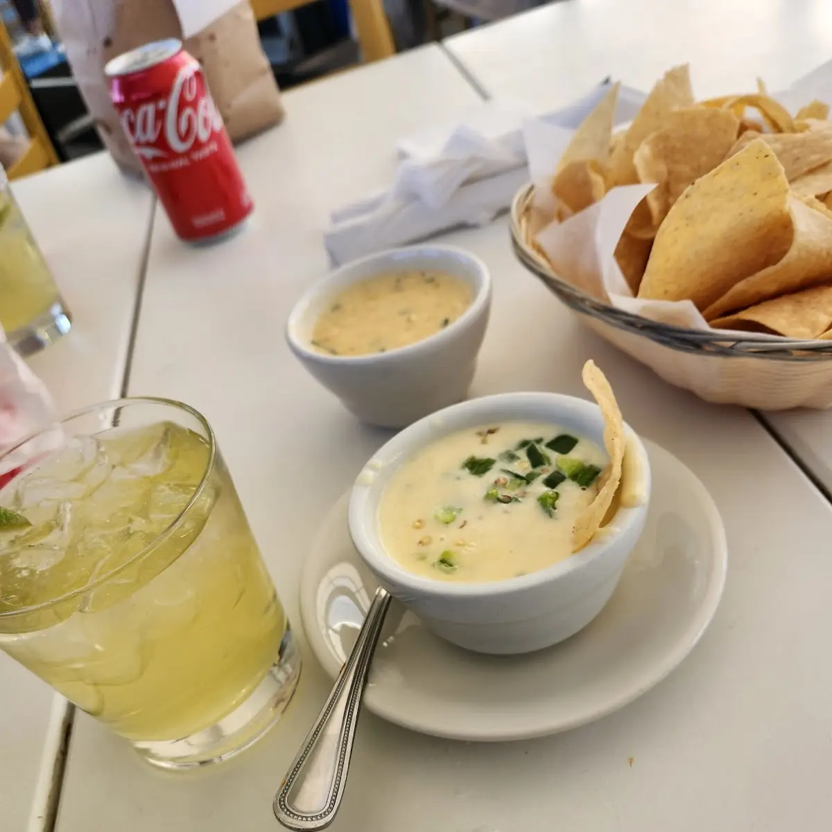 Cheese Dip and Guacamole