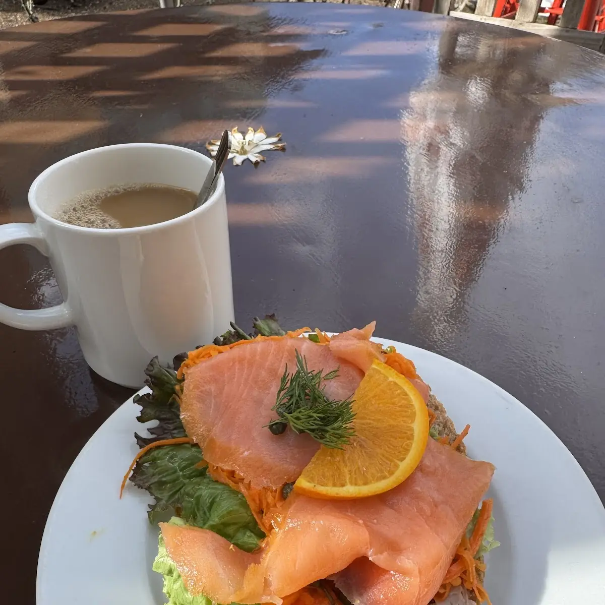 Open-Faced 1 2 Sandwich Smoked Salmon