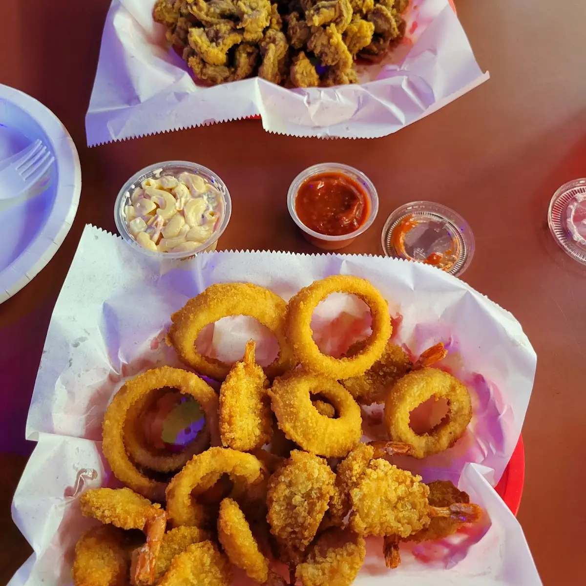 Fried Shrimp and Onion Rings