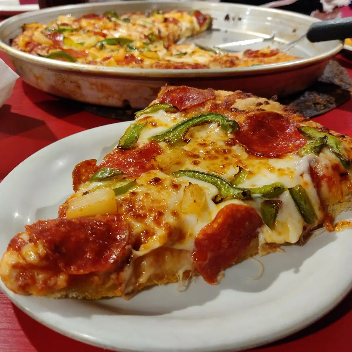 Pepperoni and Green Peppers