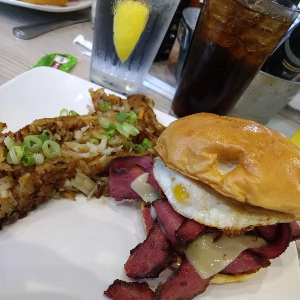 Pastrami and Egg Sandwich