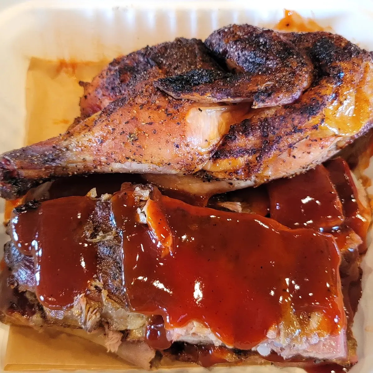 Roasted Chicken Smoked Brisket